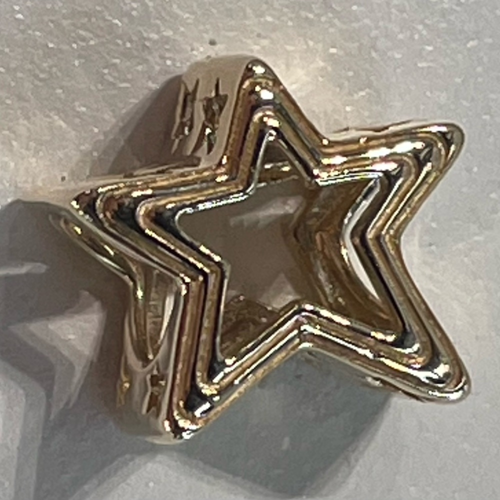 RETIRED 14k Gold Star Charm